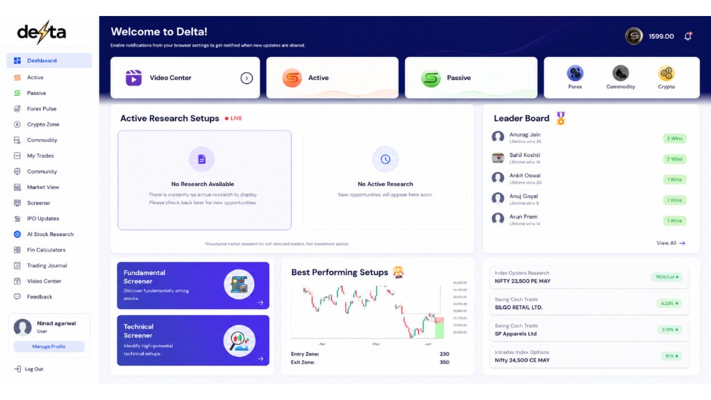 Delta dashboard